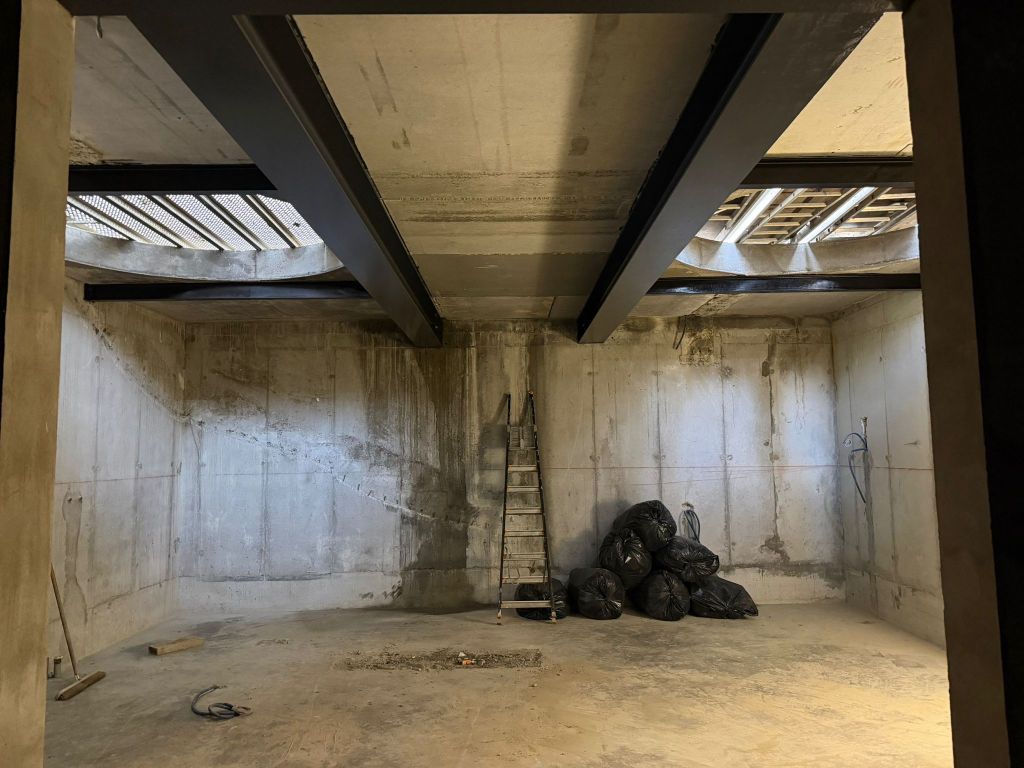 Chantier Cauvin Ingénierie - renfort structurel en cours d'installation